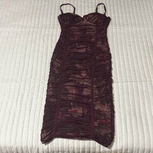 Forever 21 Burgundy High Low Dress